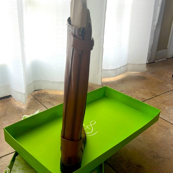 brand new with box Sam Edelman wide calf size 6 whiskey color tall boots. - Picture 1 of 5